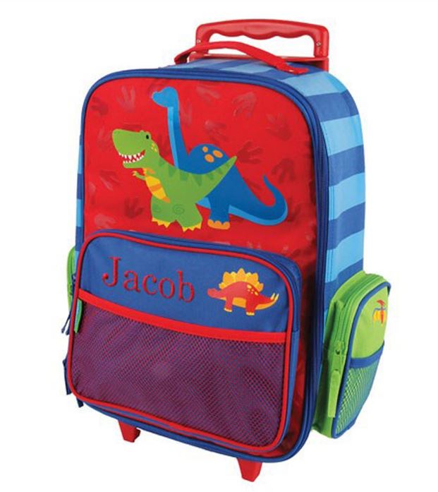 Embroidered Dinosaur Gifts | Personalized Luggage For Boys